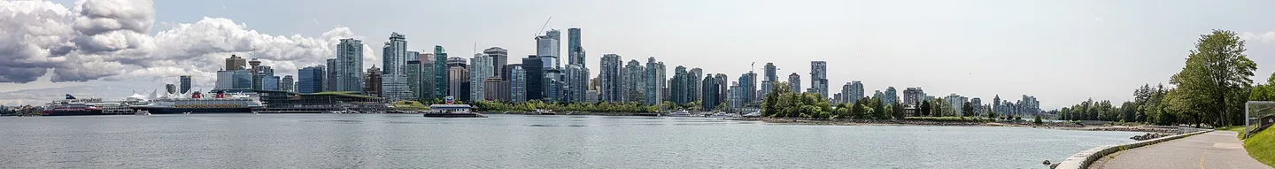 Vancouver skyline in Canada