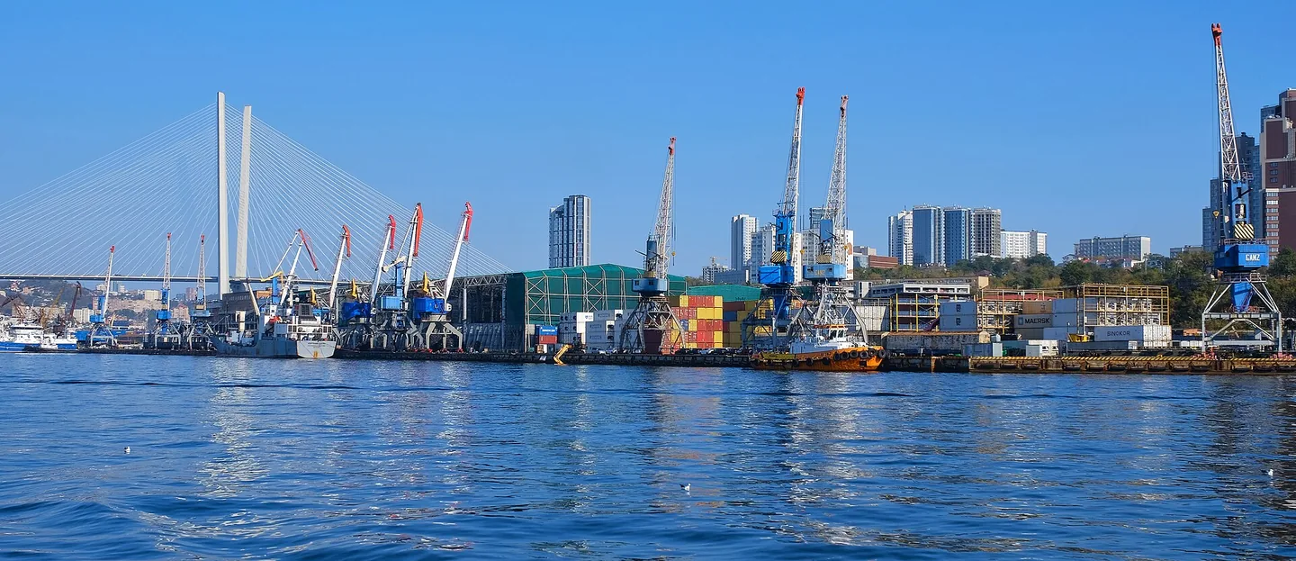Vehicle shipping infrastructure at Vladivostok port, Russia
