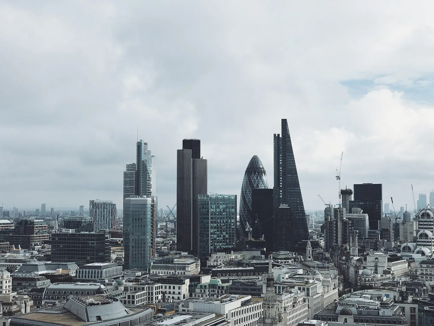 London skyline in the United Kingdom