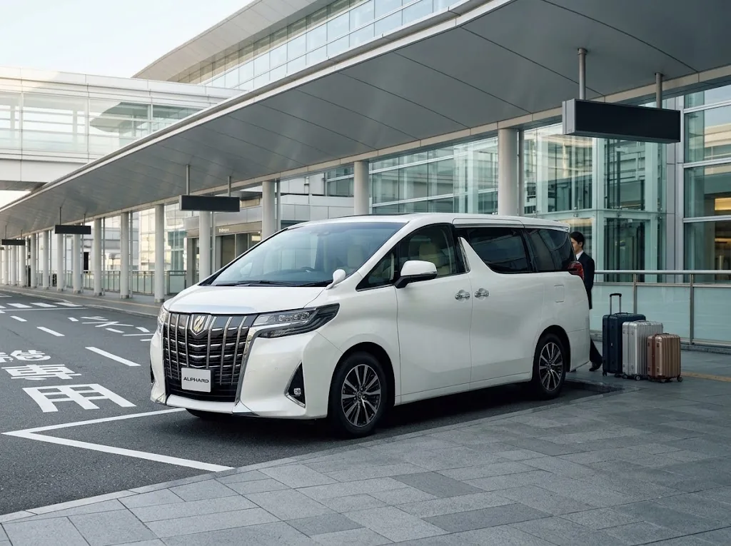 Toyota Alphard rental vehicle in Japan
