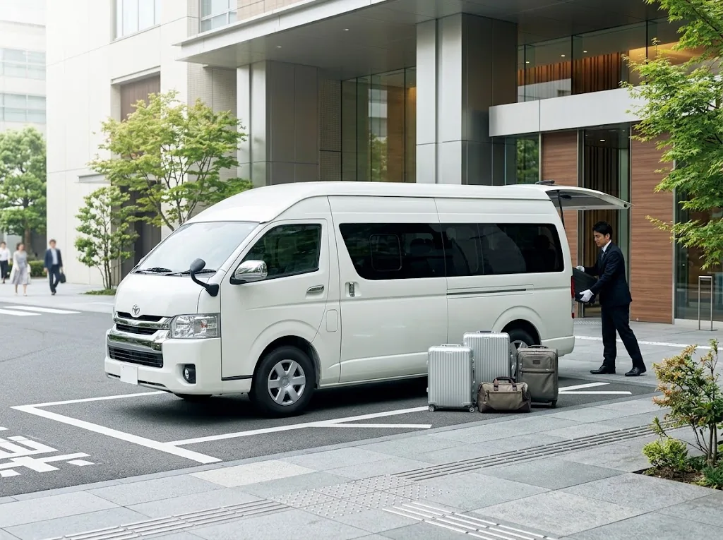 Toyota Hiace rental vehicle in Japan